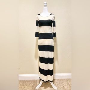 J.Crew striped cotton maxi dress